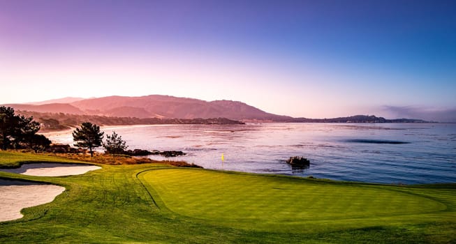 Pebble Beach golf course, Monterey, California, usa