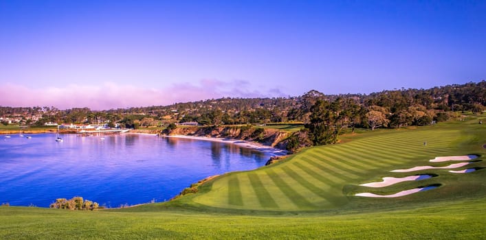 Pebble Beach golf course, Monterey, California, usa