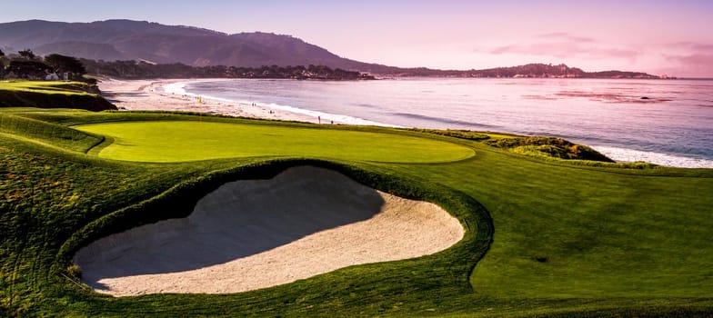 Pebble Beach golf course, Monterey, California, usa