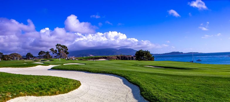 Pebble Beach golf course, Monterey, California, usa