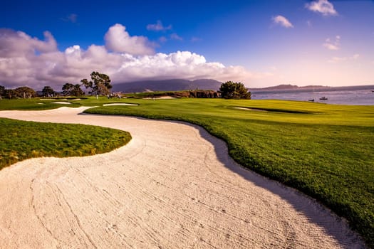 Pebble Beach golf course, Monterey, California, usa