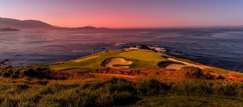 Pebble Beach golf course, Monterey, California, usa