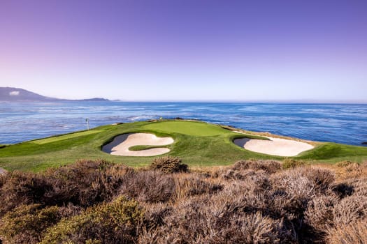 Pebble Beach golf course, Monterey, California, usa