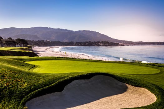 Pebble Beach golf course, Monterey, California, usa