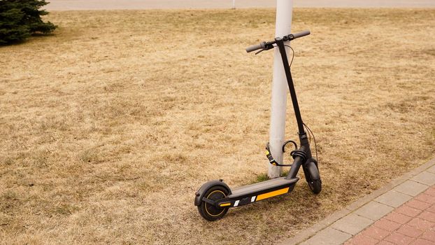 Electric scooter with a combination lock. Anti-theft protection.