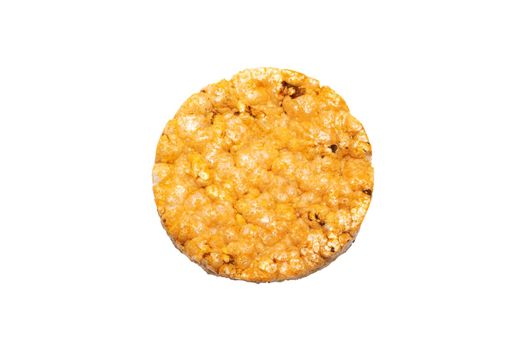 Baked Cookies with Cheese close up, Isolated on White Background