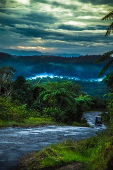 Sunrise in the jungles of Sri Lanka