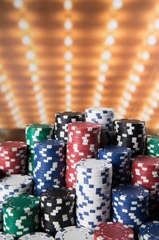 Classic casino, Poker Chips background