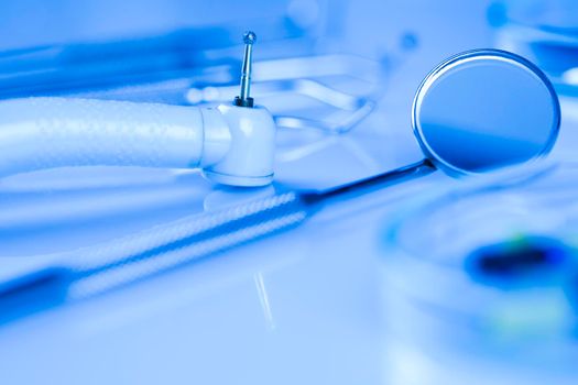 Dental tools and equipment background