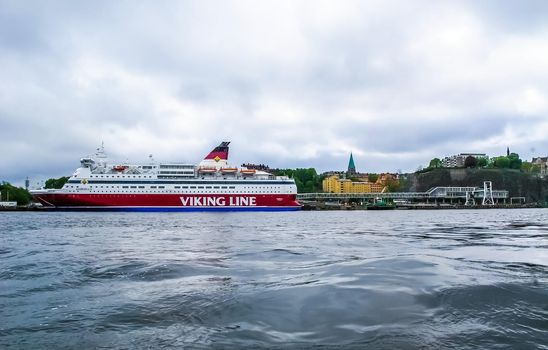 Stockholm / Sweden - May 15 2011: Viking Line ship Gabriella in Stockholm.