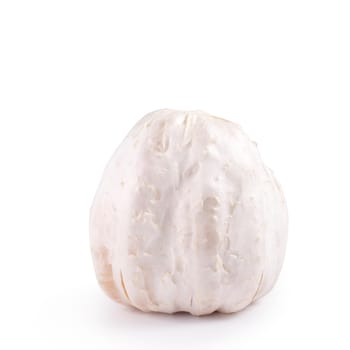 Fresh pomelo, pummelo, grapefruit, shaddock isolated on white background, close up, cut out, clipping path. Fruit for Mid-autumn festival.