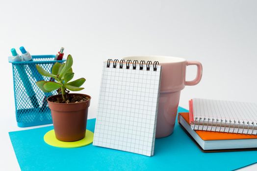 Tidy Workspace Setup, Writing Desk Tools And Equipment, Time Management