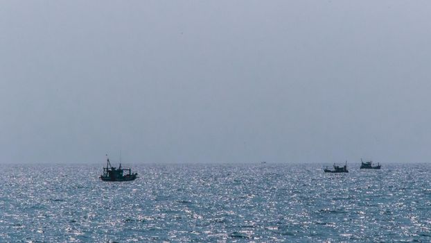 Boats on the horizon at Koh Rong