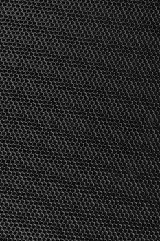 metal mesh of speaker grill texture, close-up view