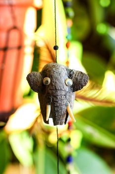 Beautiful Elephant decorative pendant in the garden