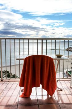 Views of the bay from beachfront apartment in southern spain, Santa Pola
