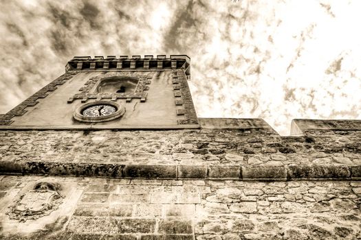 Fortress castle of the fishing village of Santa Pola, Alicante, Spain