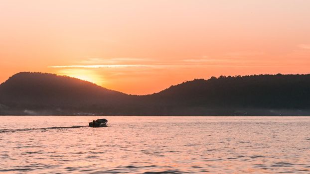 The sunset on Koh Rong Samloem, Cambodia