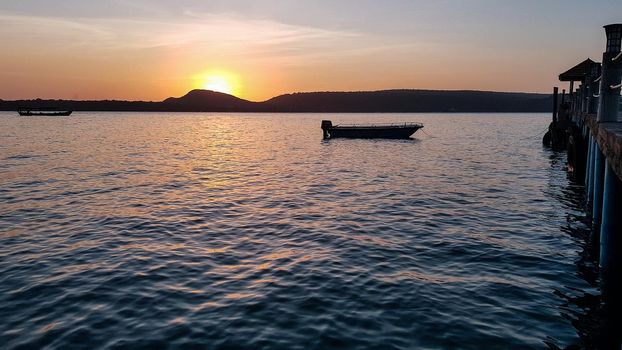 The sunrise on Koh Rong Samloem, Cambodia