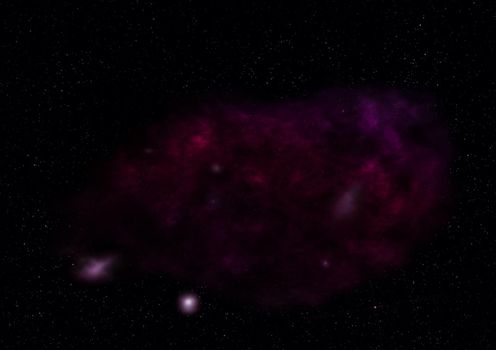 Star field in space a nebulae and a gas congestion. Elements of this image furnished by NASA . 3D rendering