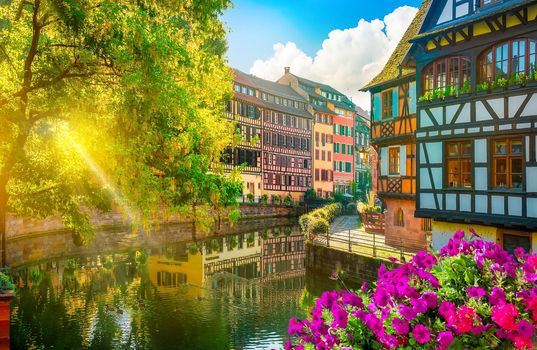 Traditional architecture of Strasbourg in France