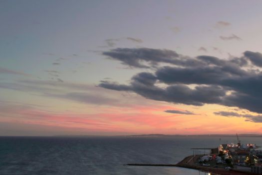 Sunset in Santa Pola, a small fishing village in southern Spain