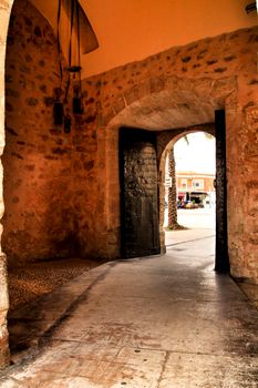 Fortress castle of the fishing village of Santa Pola, Alicante, Spain