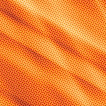 90-s style. Creative illustration in halftone style with orange gradient. Abstract colorful geometric background. Pattern for wallpaper, web page, textures.