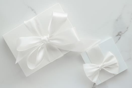 Romantic celebration, lifestyle and holiday present concept - Luxury wedding gifts on marble