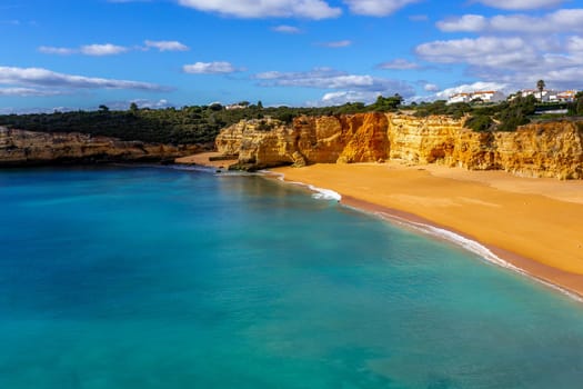 Beach and cliffs of Senhora da rocha, in Lagoa, Algarve, Portugal