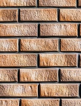 Red decorative brick wall texture. Abstract background for design.