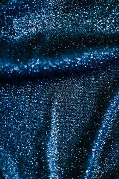 Luxe glowing texture, night club branding and New Years party concept - Blue holiday sparkling glitter abstract background, luxury shiny fabric material for glamour design and festive invitation