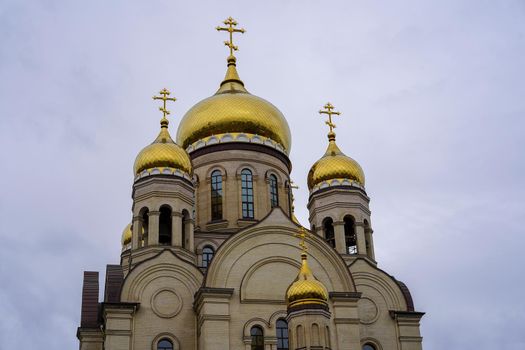 Building Spaso-Preobrazhensky Cathedral Vladivostok, Russia.