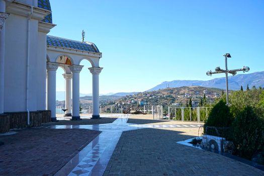 Temple-beacon memory of all those killed on the water and travel. Malorechenskoe. Crimea
