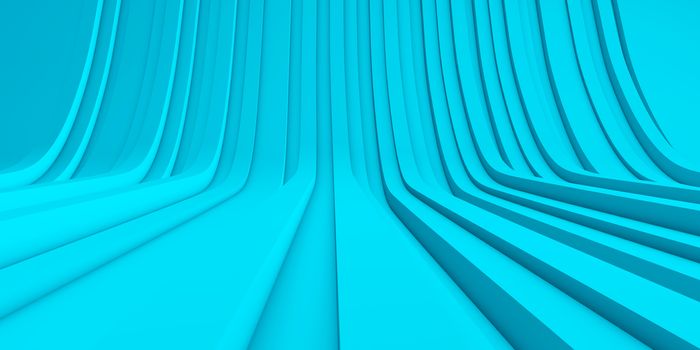 Background dynamic lines blue 3d rendering abstract concept