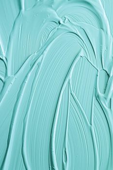 Mint cosmetic texture background, make-up and skincare cosmetics cream product, luxury beauty brand, holiday flatlay design or abstract wall art and paint strokes.