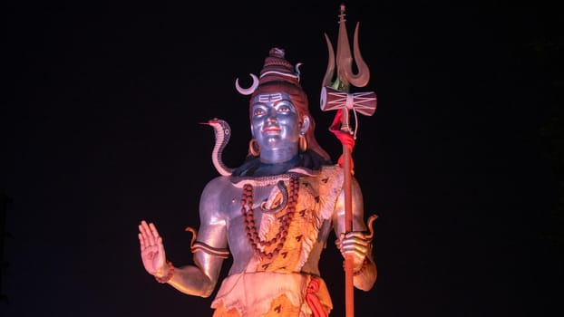 Statue of Indian God Shiva at Haridwar, Uttarakhand India. High quality