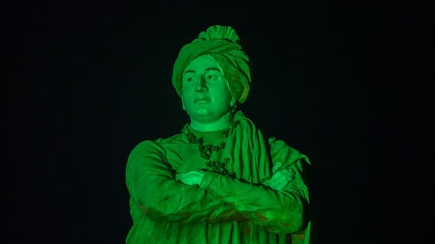 Statue of Indian Hindu monk Swami Vivekananda,Vivekananda was inclined towards spirituality. Sttue in Haridwar, Uttarakhand India. High quality photo