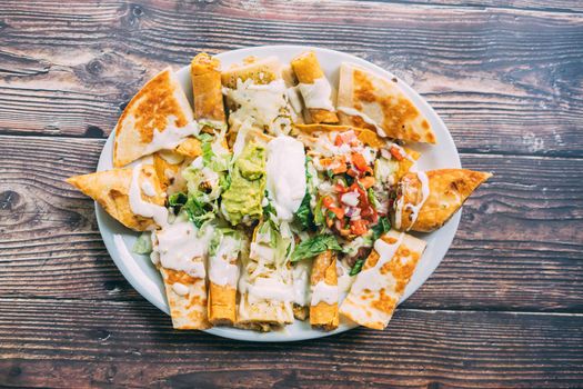 A delcious quesadillas platter snack