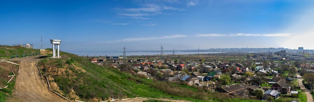 Zhevakhova Gora in Odessa, Ukraine, on a sunny spring morning.