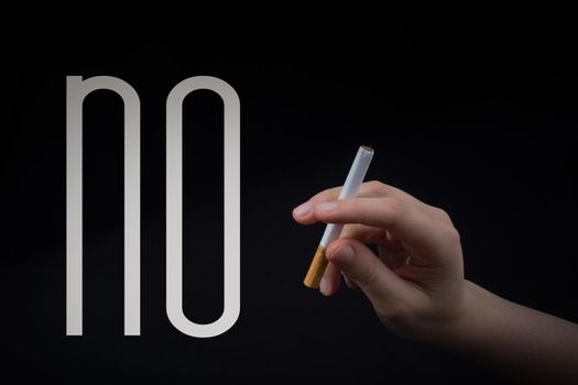 World No Tobacco Day poster for say no smoking concept