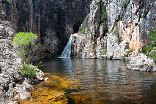 Beautiful waterfall gorge and great swimming hole.  Australia