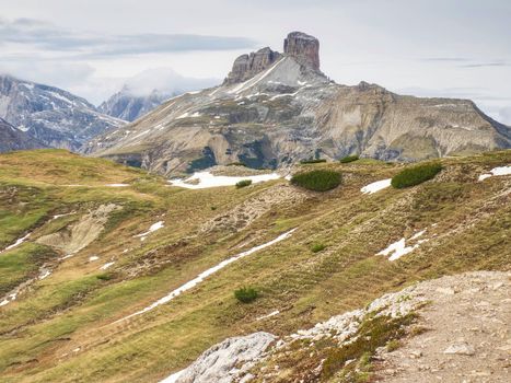 Torre di Toblin, aka Toblinge Knoten, Alps  mountains, Dolomites, Italy.