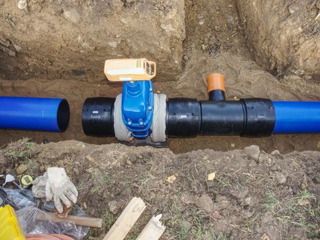 Replacement of potable water steel pipelines with thick-walled HDPE pipes 