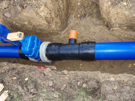 Replacement of potable water steel pipelines with thick-walled HDPE pipes 