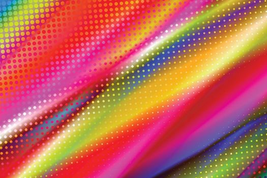 Futuristic abstract colorful geometric background. Creative illustration in halftone style with rainbow gradient. Pattern for wallpaper, web page, banner