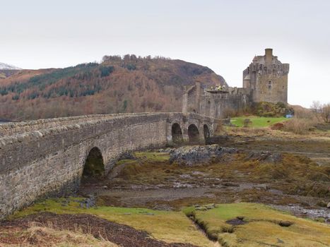 7th of February , 2017 ISLE OF SKYE, SCOTLAND - Eilan Donan Castle fortified castle built in the mid 13th century.