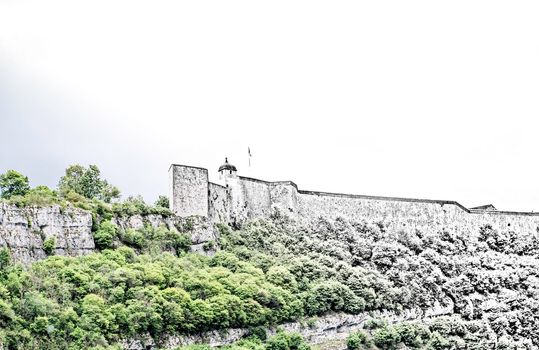 Citadel of Besancon fortification Vauban between design and reality in the Doubs in France