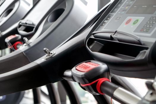 Detail image of Treadmill in fitness room background