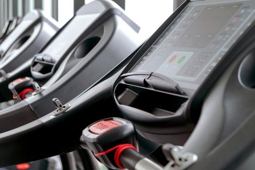 Detail image of Treadmill in fitness room background